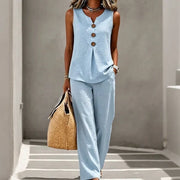 Iria - Loose-Fitting Two-Piece Set