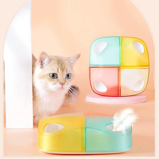 Juguete inteligente para gatos con escondite