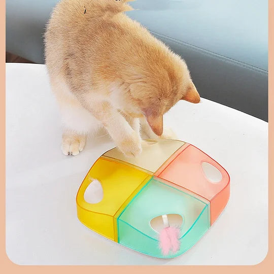 Juguete inteligente para gatos con escondite